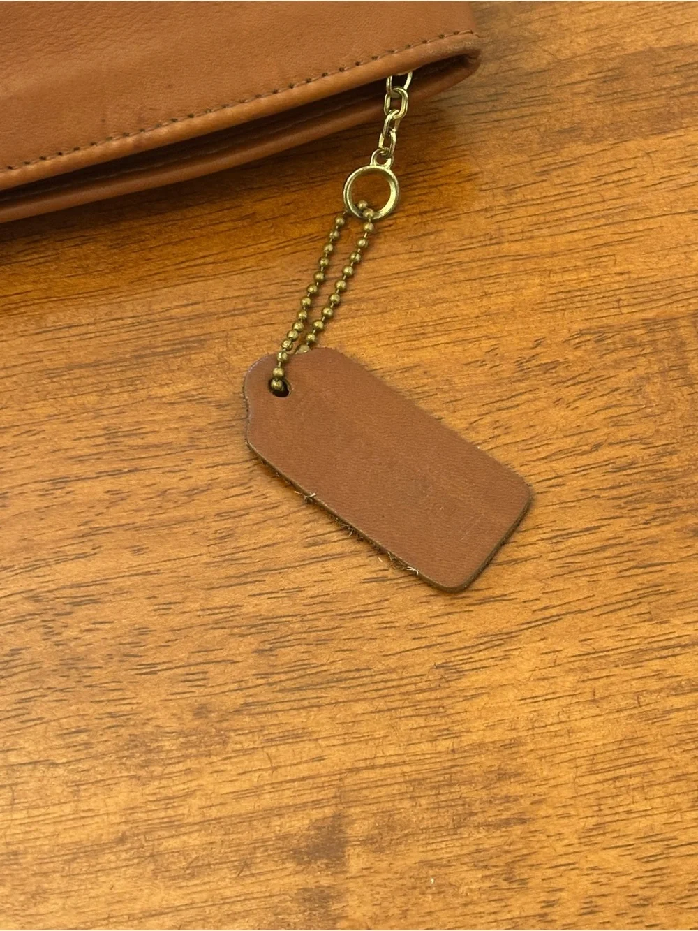 Coach British Tan Vintage 1990s cosmetic bag